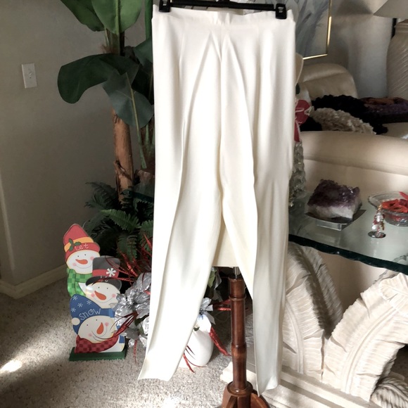 SZ 6 JULIAN TAYLOR 2 PIECE PANT SUIT BLACK W/ PALE CREAM  EXCELLENT CONDITION - Picture 7 of 9